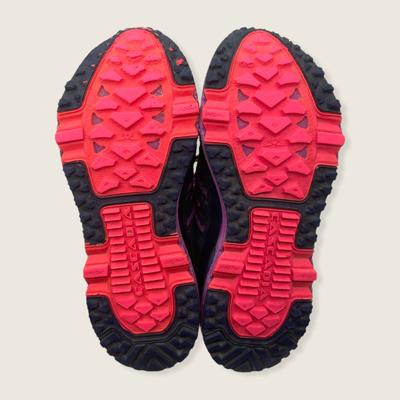 Brooks Cascadia 10 Purple Gray Fabric Mesh Lace Up Trail Running Sneakers 6 - Picture 8 of 9